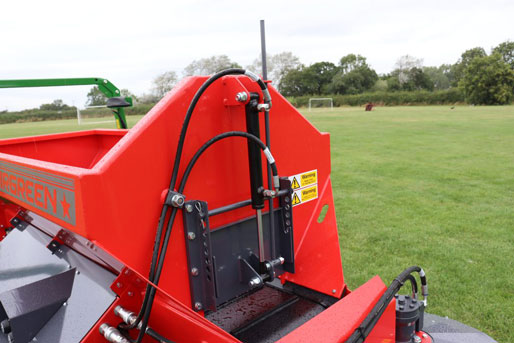 Hydraulically operated flow gate.