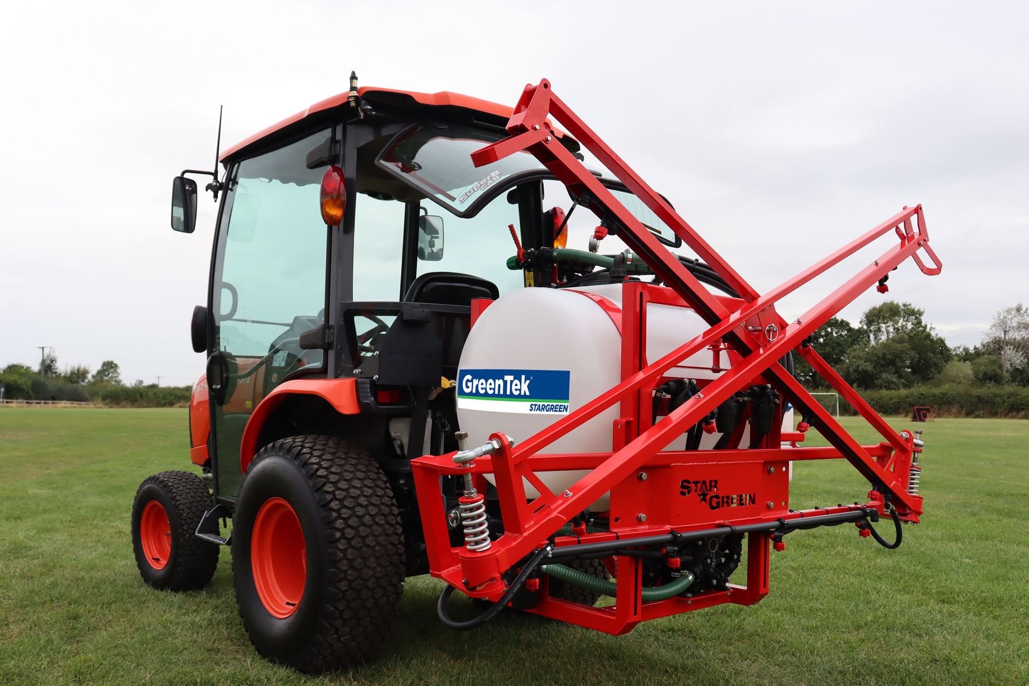 6m booms have safety break-back.